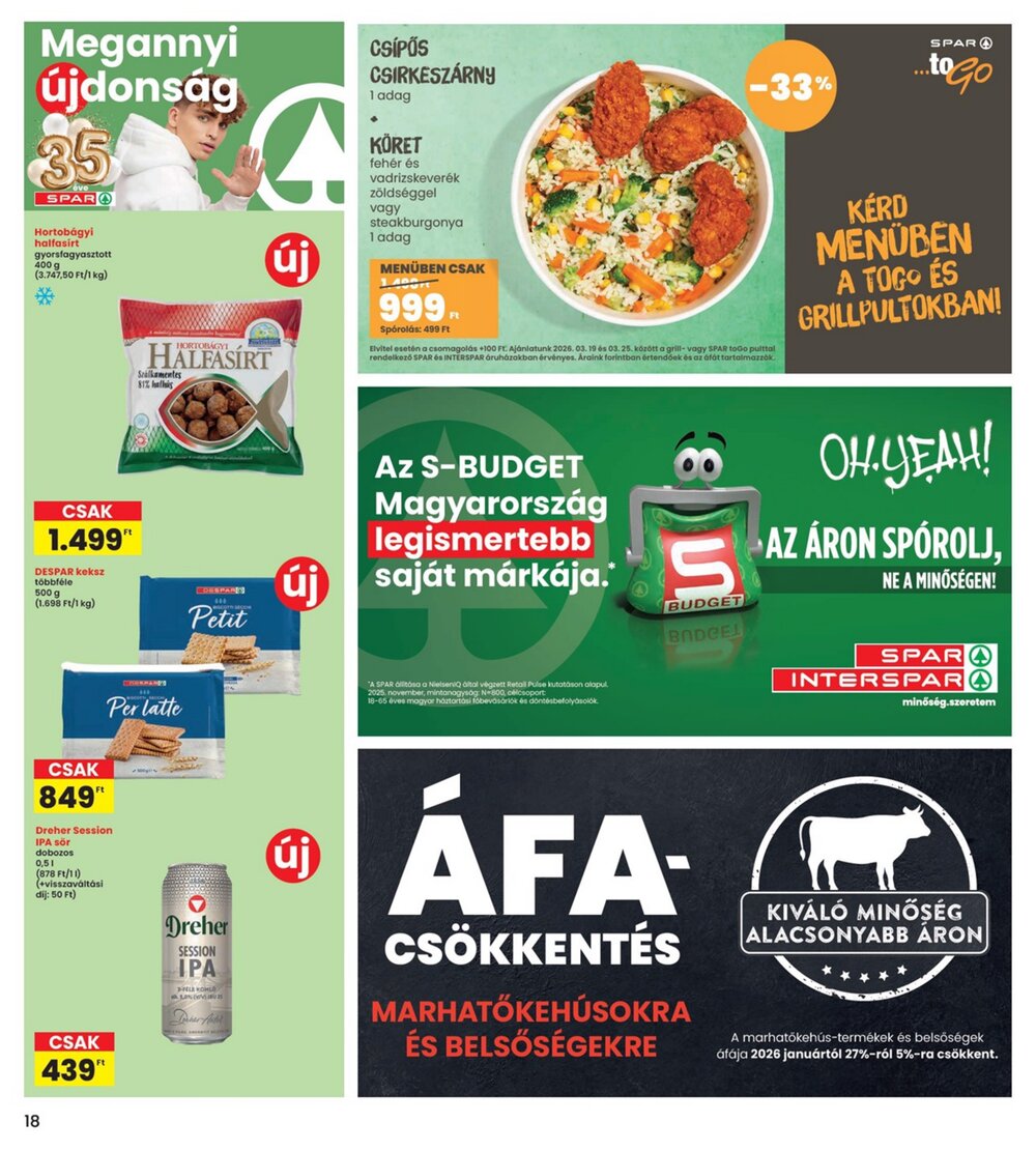 Interspar akciós újság 2026.03.19-től - 18. oldal.