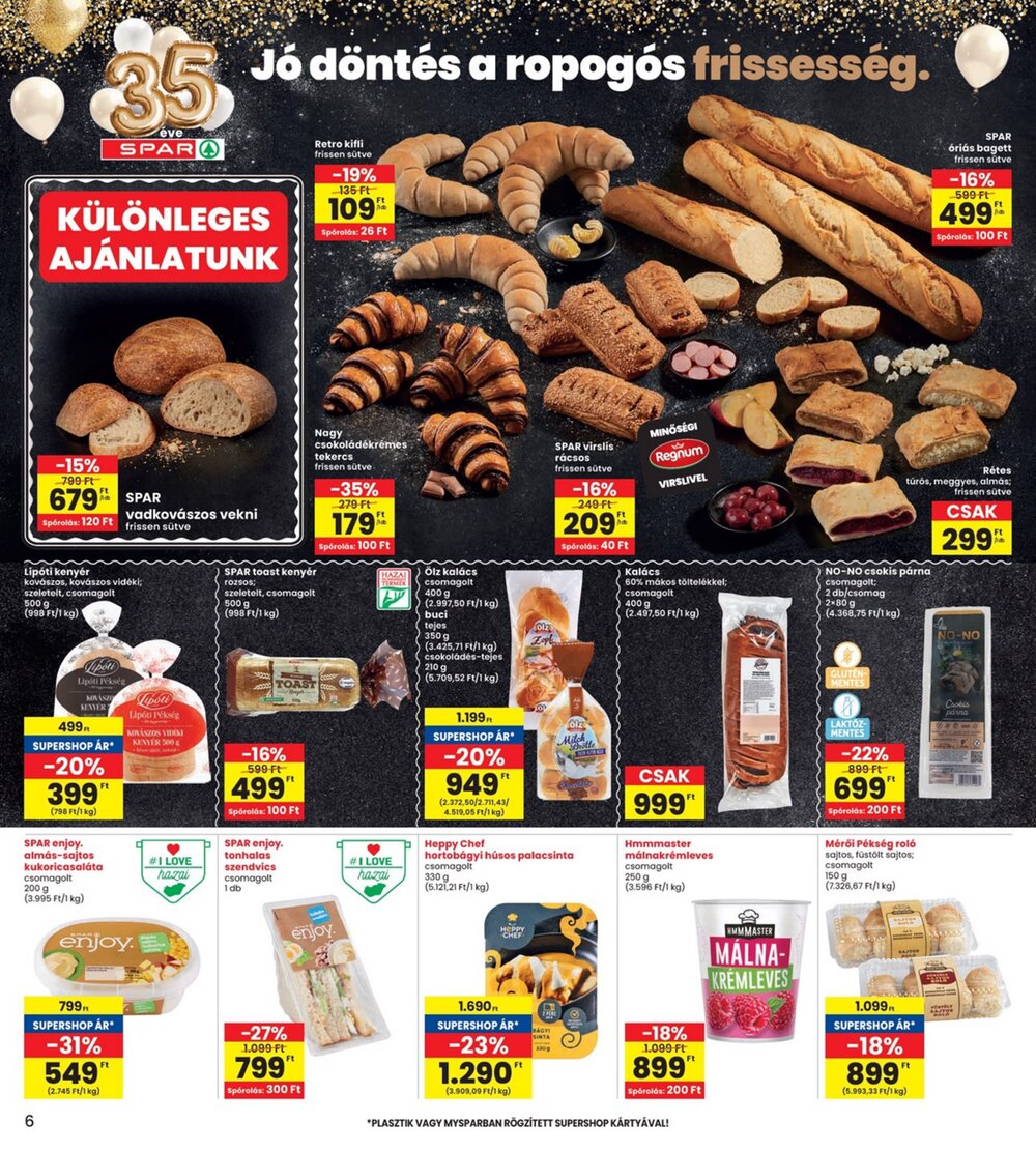 Interspar akciós újság 2026.03.19-től - 6. oldal.