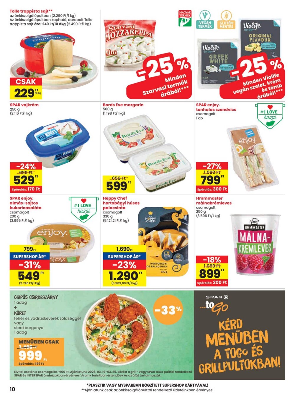 Spar akciós újság 2026.03.19-től - 10. oldal.