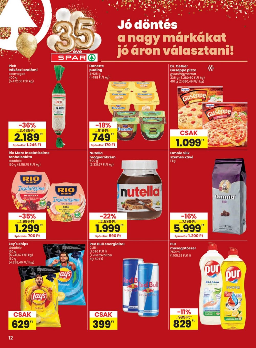 Spar akciós újság 2026.03.19-től - 12. oldal.