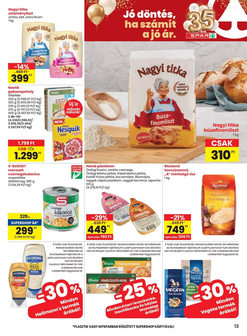 Spar akciós újság 2026.03.19-től - 13. oldal.