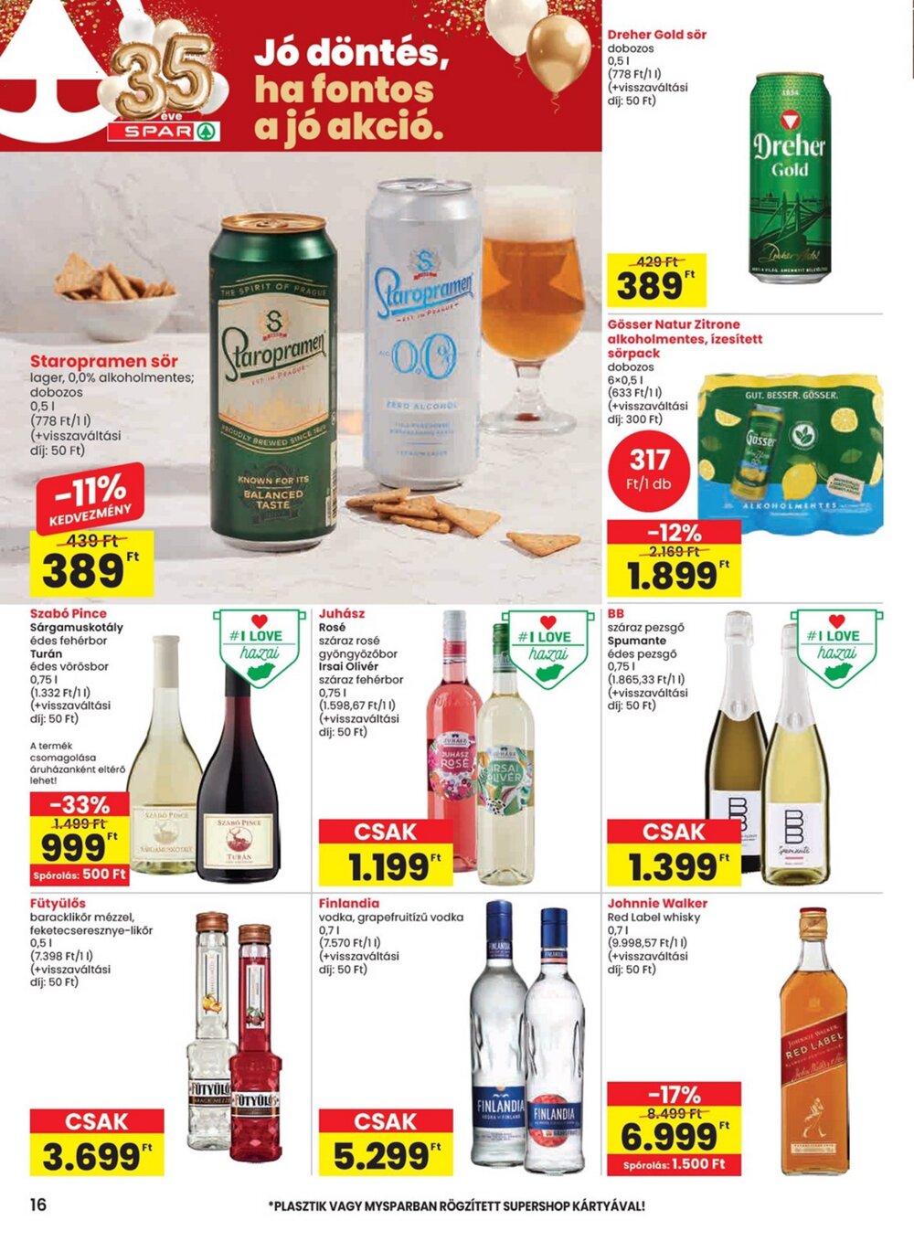 Spar akciós újság 2026.03.19-től - 16. oldal.