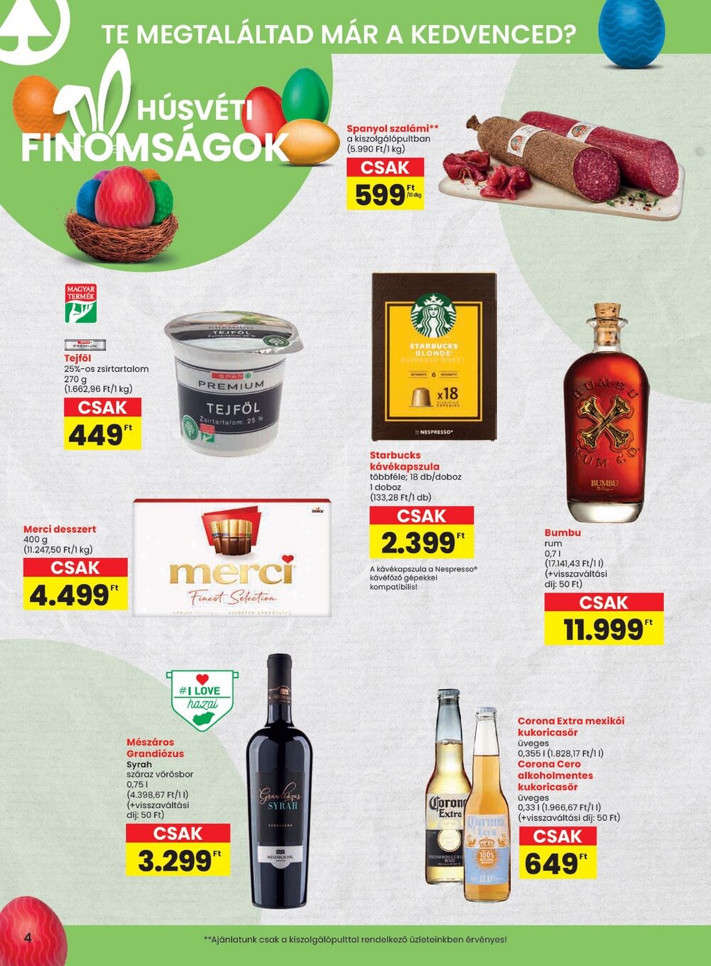 Spar akciós újság 2026.03.19-től - 4. oldal.