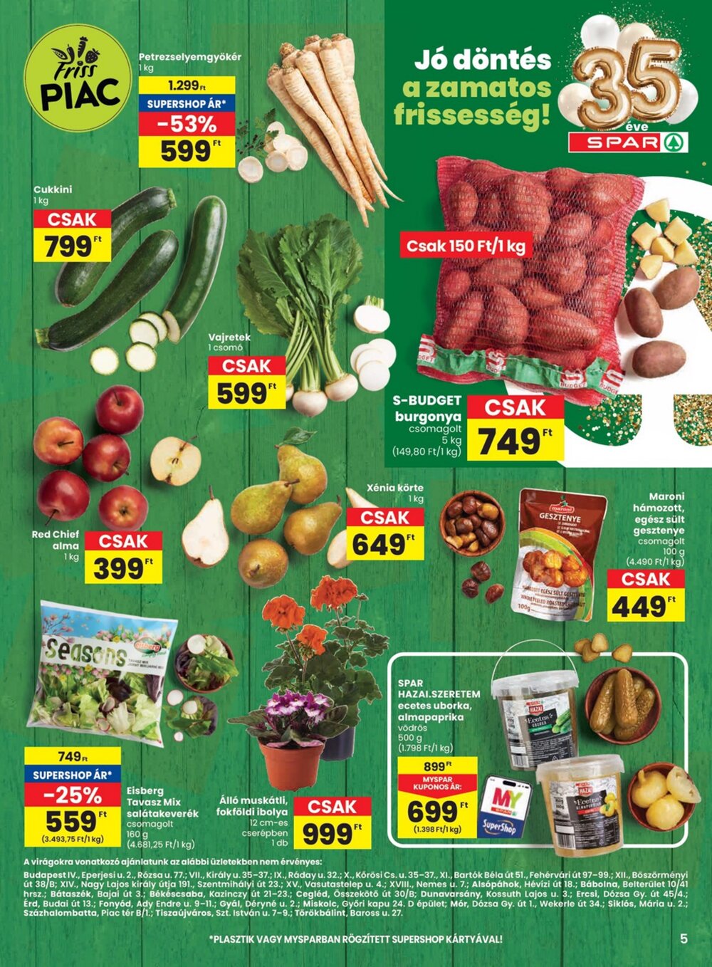 Spar akciós újság 2026.03.19-től - 5. oldal.