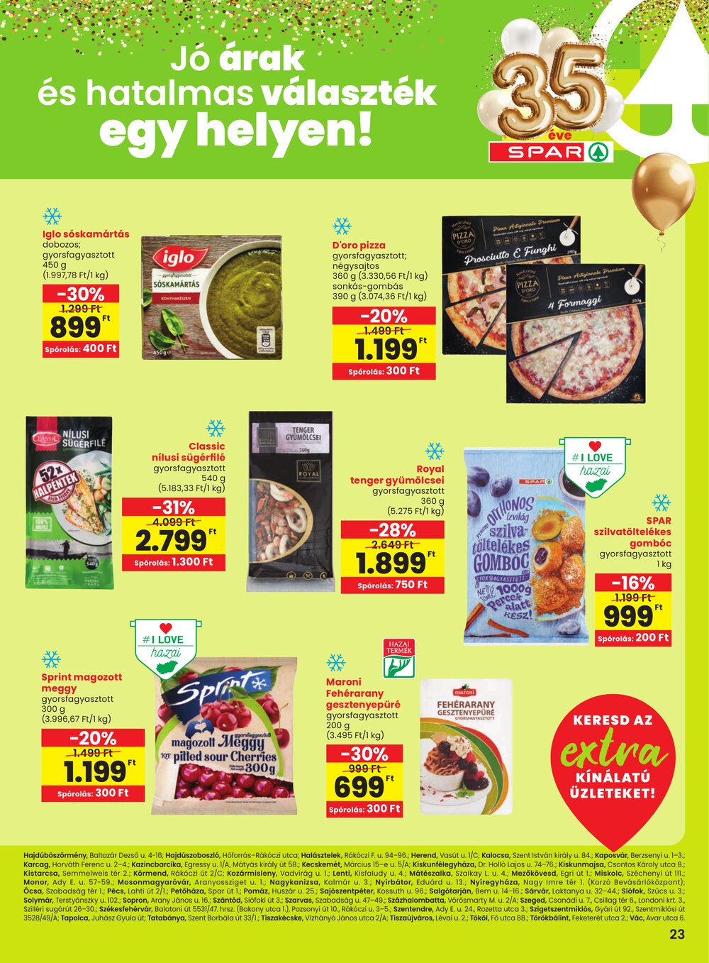 Spar Extra akciós újság 2026.03.19-től - 4. oldal.
