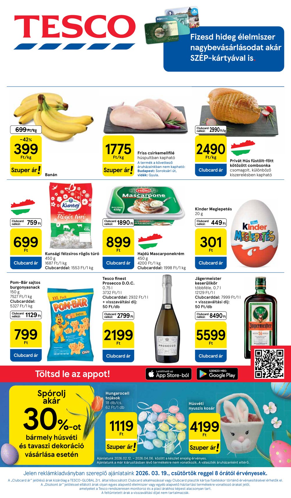 Tesco akciós újság 2026.03.19-től - 1. oldal.