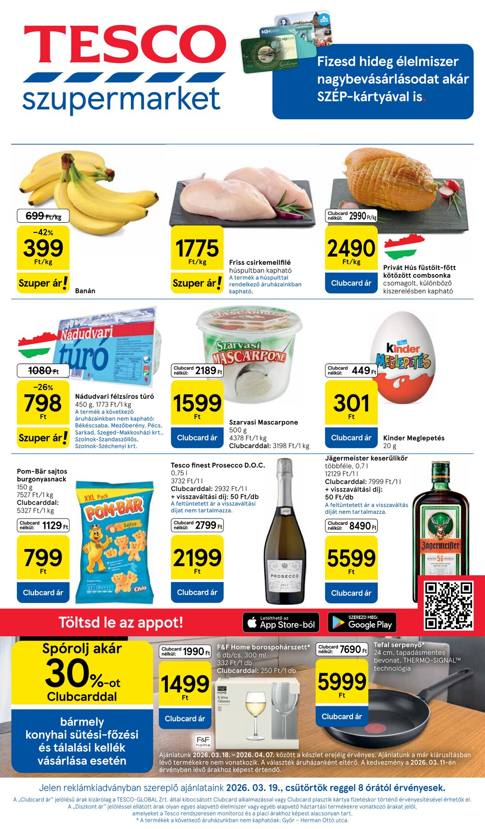 Tesco akciós újság 2026.03.19-től - 1. oldal.