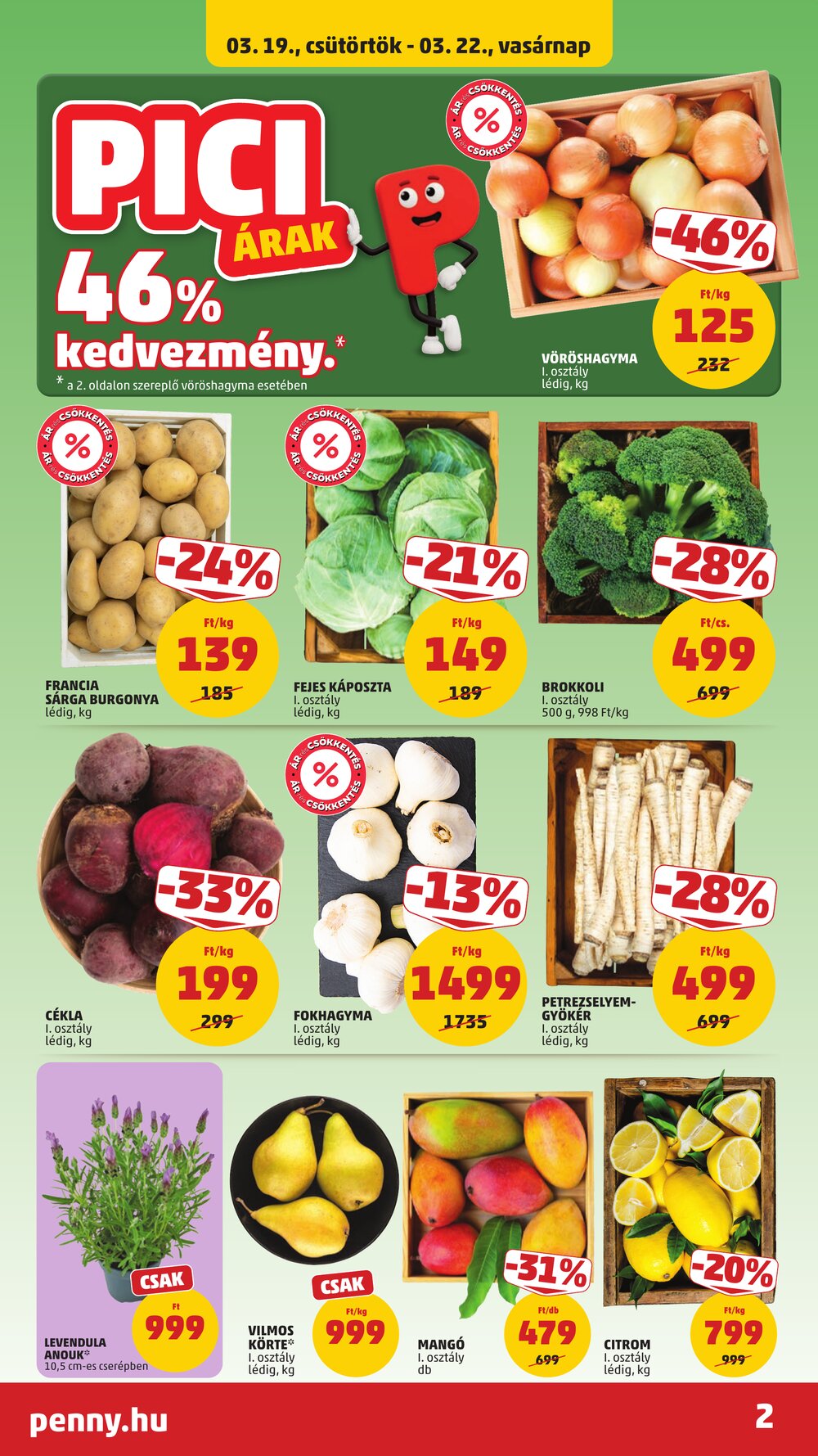 Penny Market akciós újság 2026.03.19-től - 2. oldal.