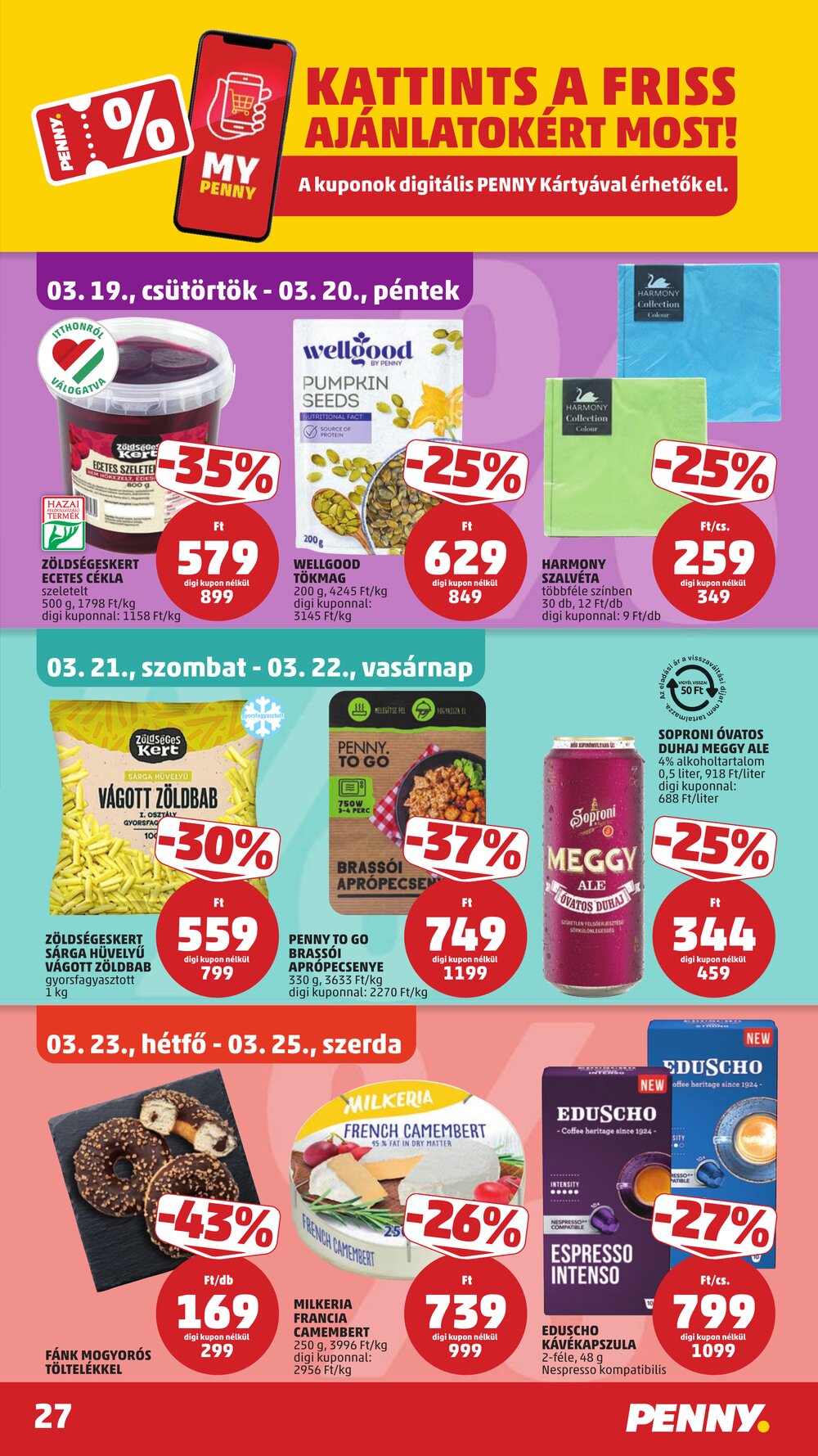 Penny Market akciós újság 2026.03.19-től - 31. oldal.