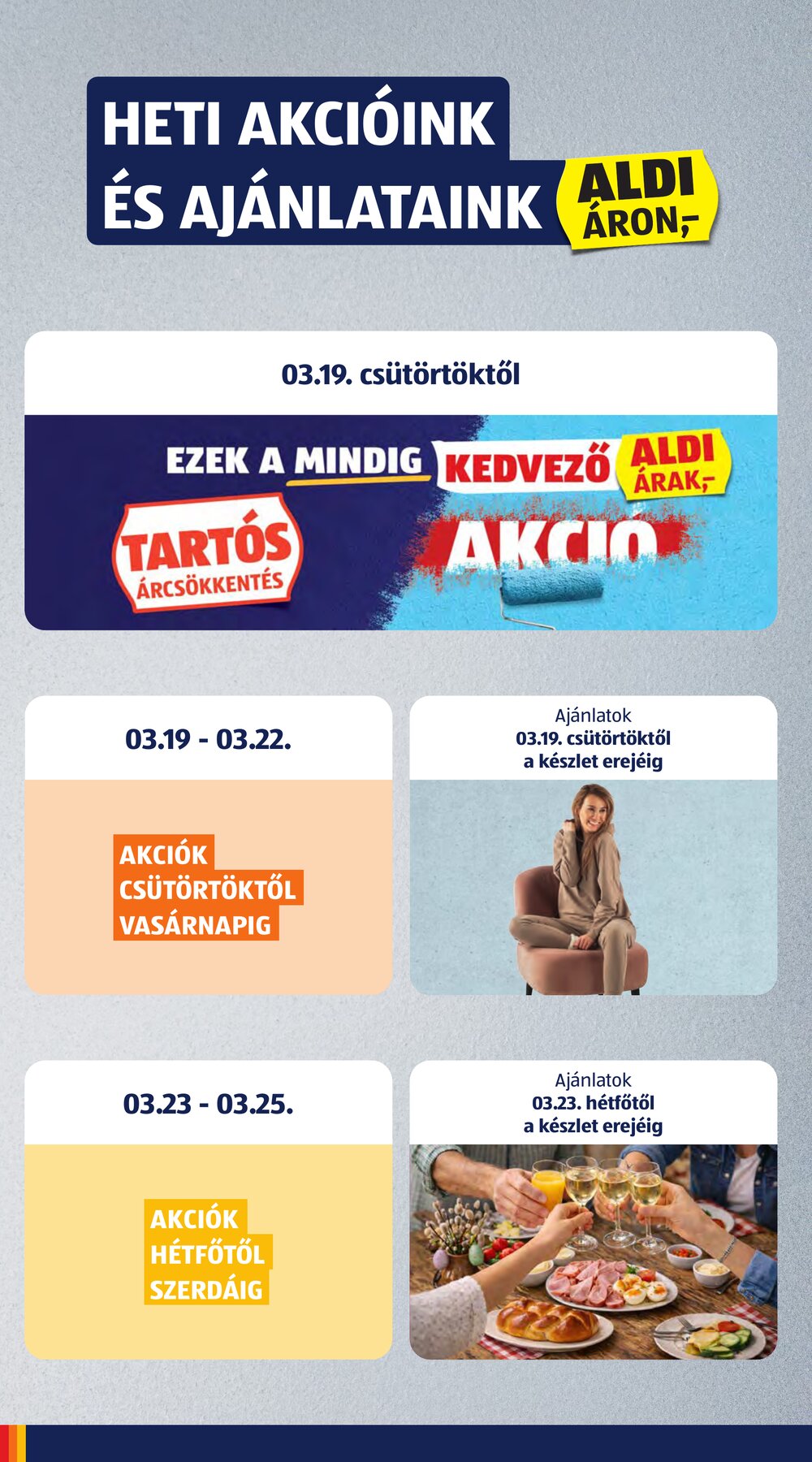 Aldi akciós újság 2026.03.19-től - 2. oldal.