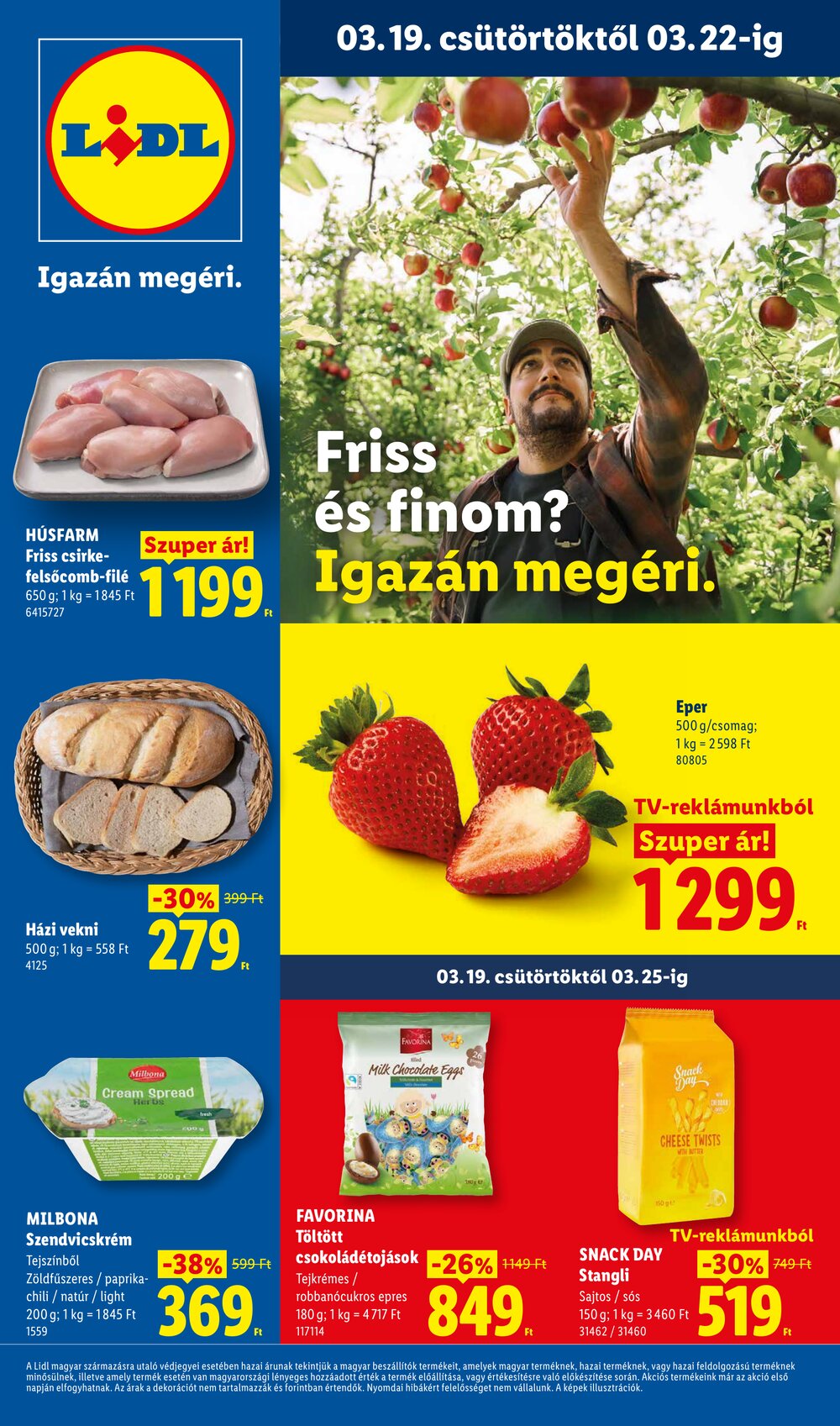 Lidl akciós újság 2026.03.19-től - 1. oldal.