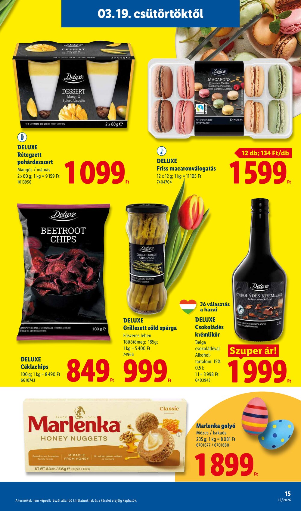 Lidl akciós újság 2026.03.19-től - 15. oldal.
