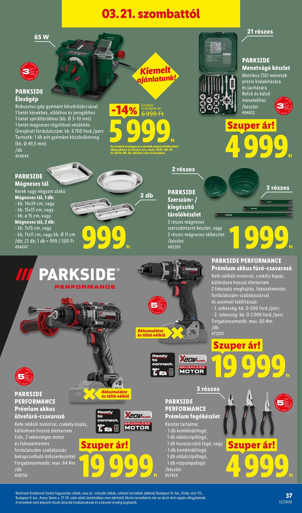 Lidl akciós újság 2026.03.19-től - 37. oldal.