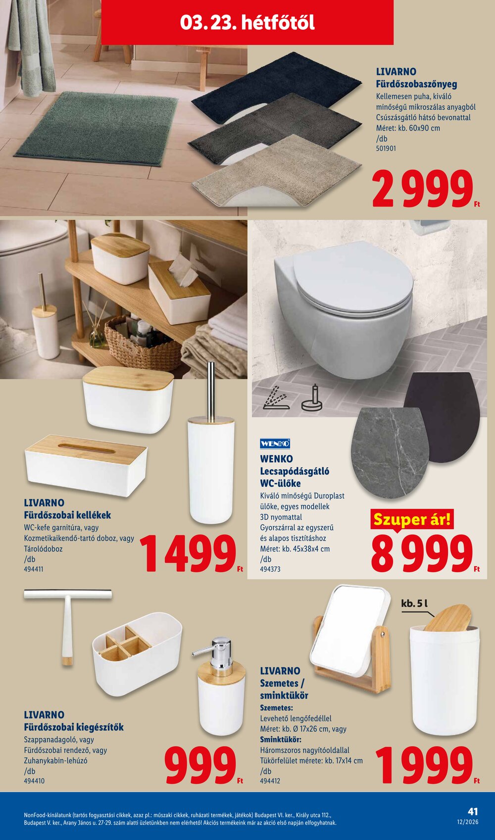 Lidl akciós újság 2026.03.19-től - 41. oldal.