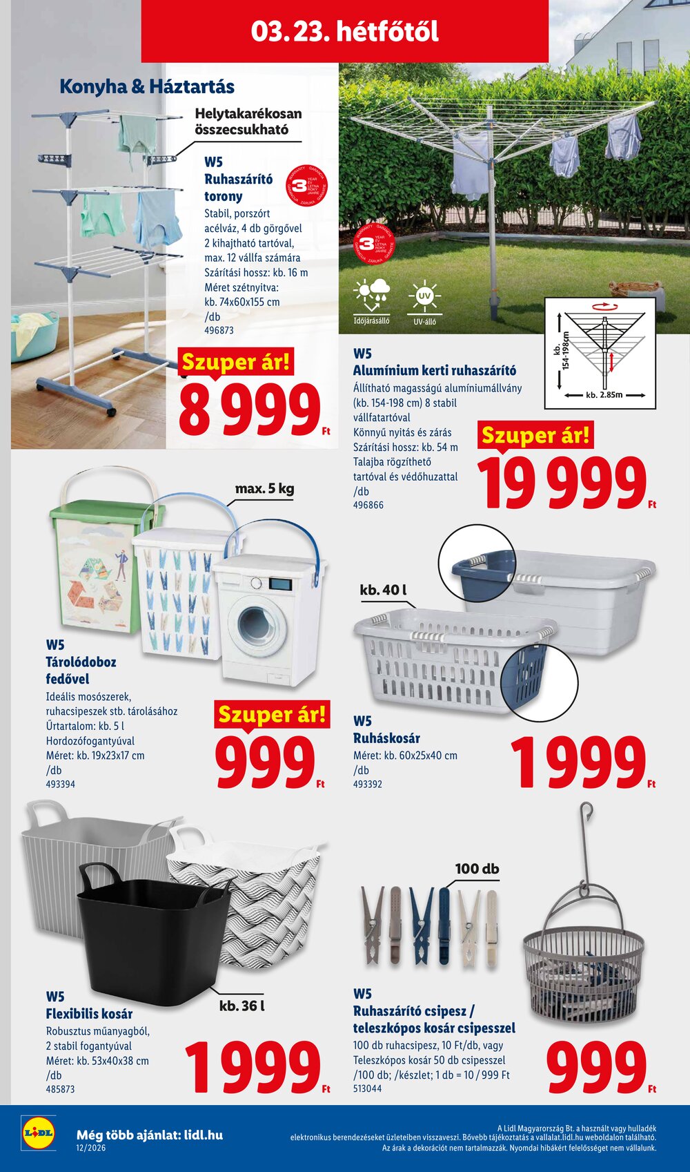 Lidl akciós újság 2026.03.19-től - 44. oldal.