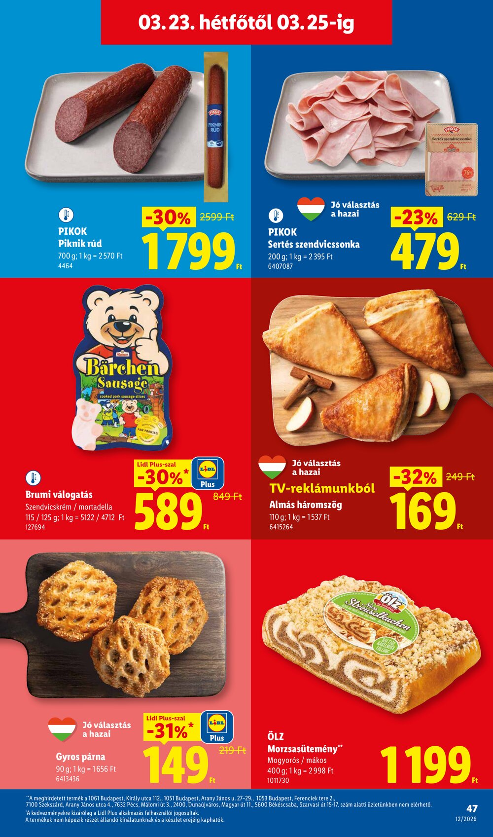 Lidl akciós újság 2026.03.19-től - 47. oldal.