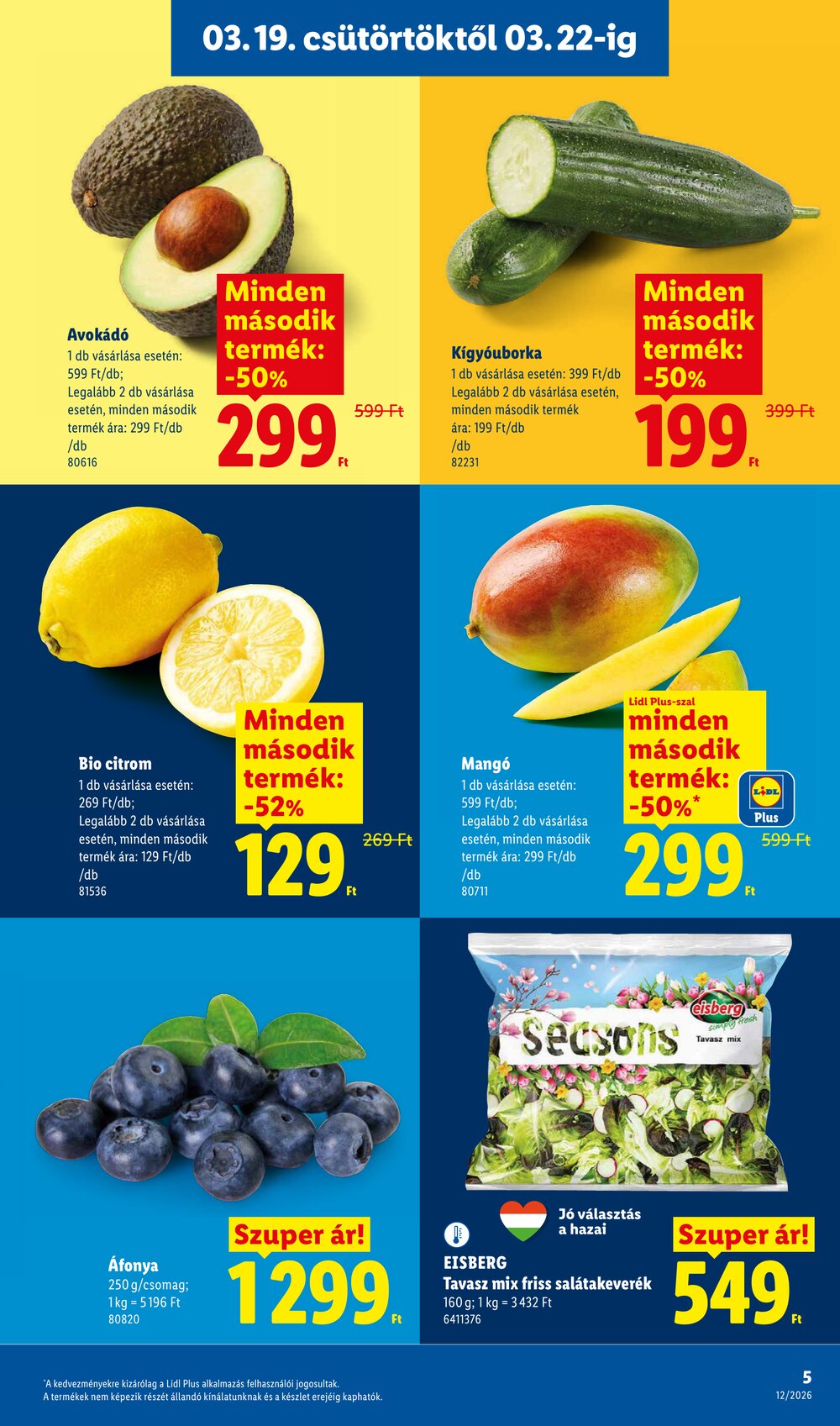 Lidl akciós újság 2026.03.19-től - 5. oldal.