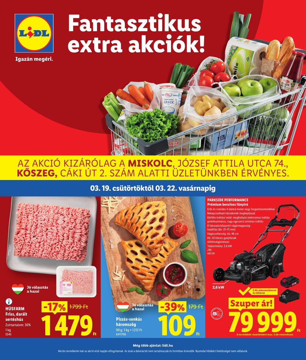 Lidl akciós újság 2026.03.19-től - 1. oldal.