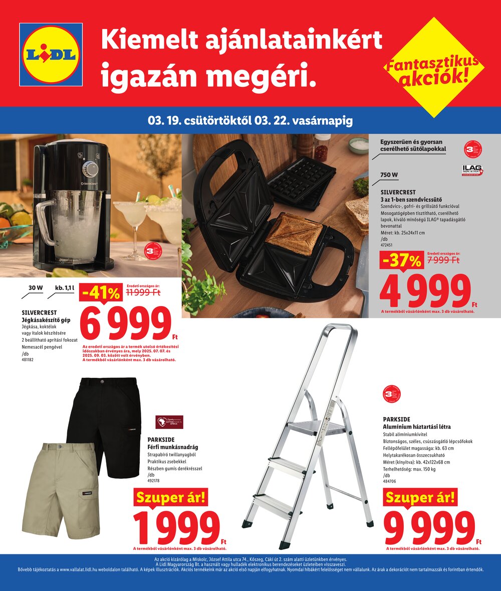 Lidl akciós újság 2026.03.19-től - 4. oldal.