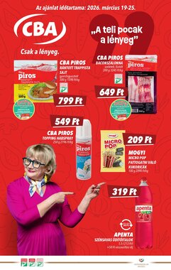 CBA akciós újság 2026.03.19-től