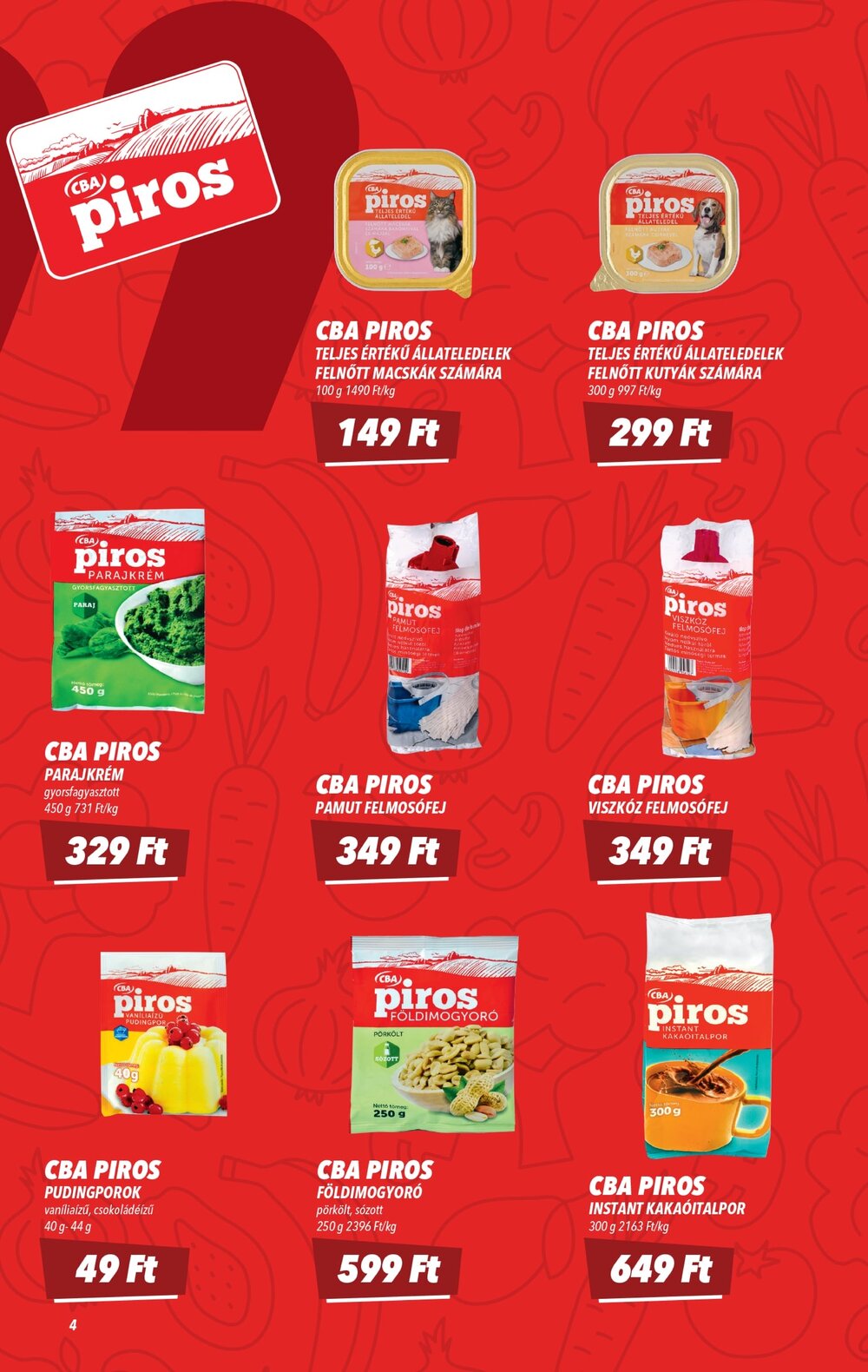 CBA akciós újság 2026.03.19-től - 4. oldal.