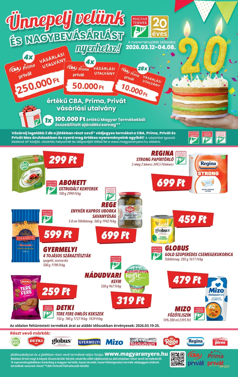 CBA akciós újság 2026.03.19-től - 6. oldal.