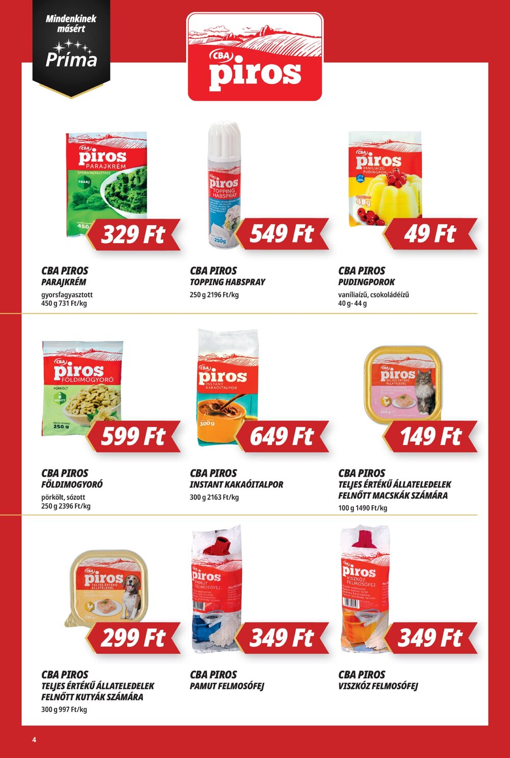 CBA akciós újság 2026.03.19-től - 4. oldal.