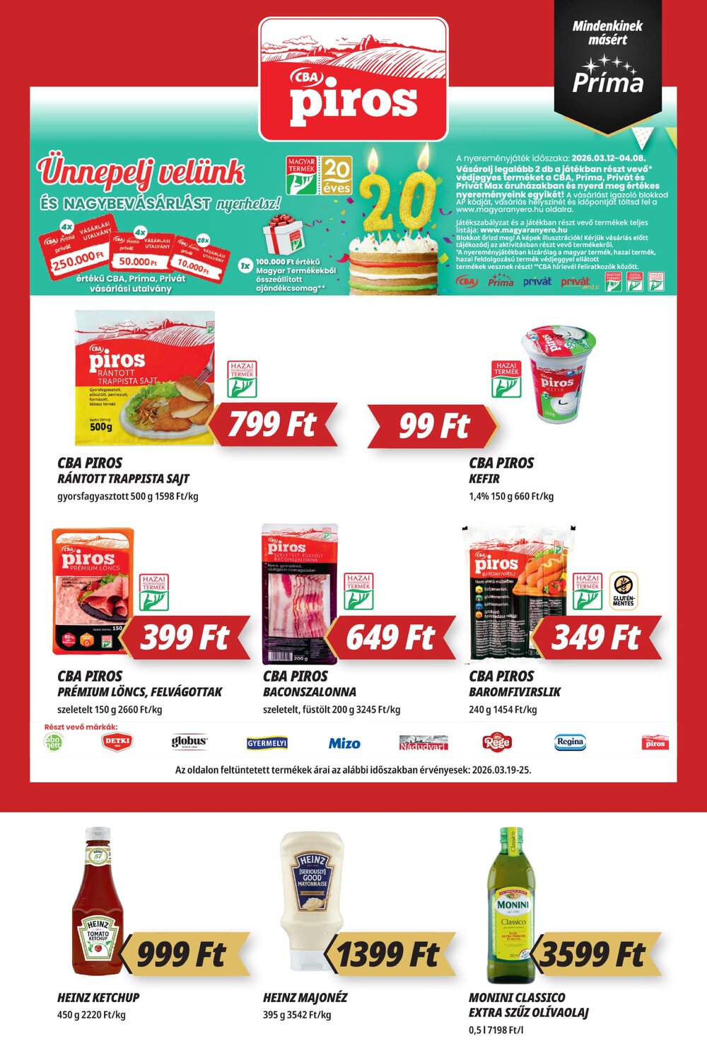 CBA akciós újság 2026.03.19-től - 5. oldal.