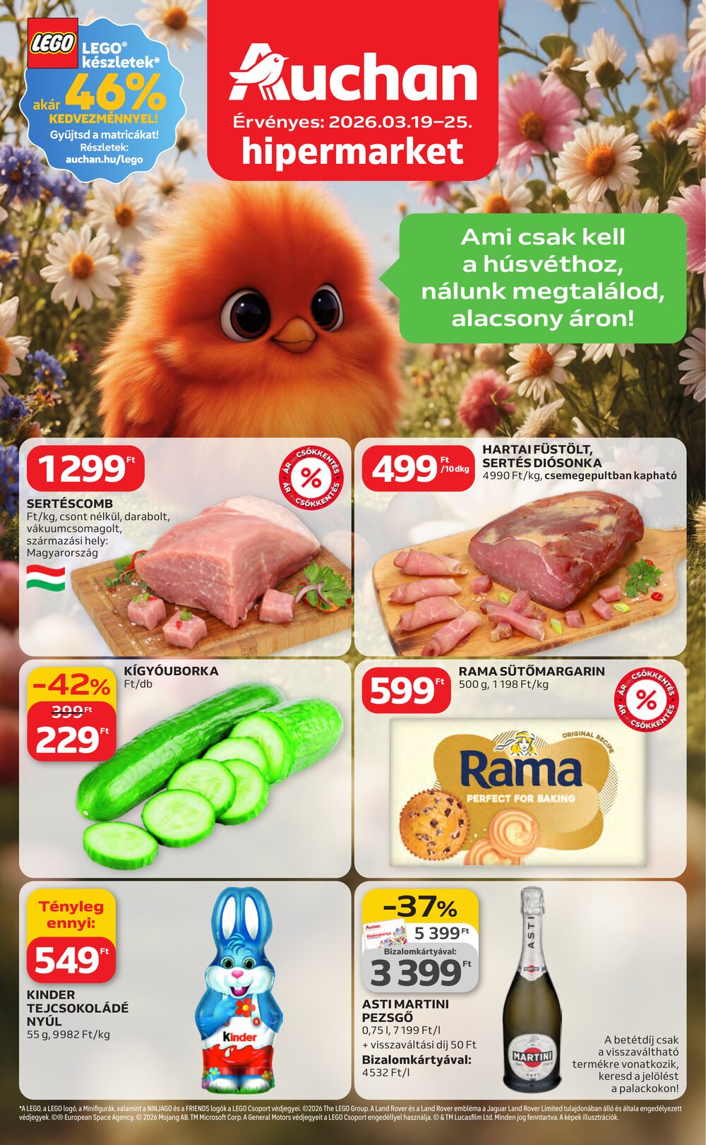 Auchan akciós újság 2026.03.19-től - 1. oldal.
