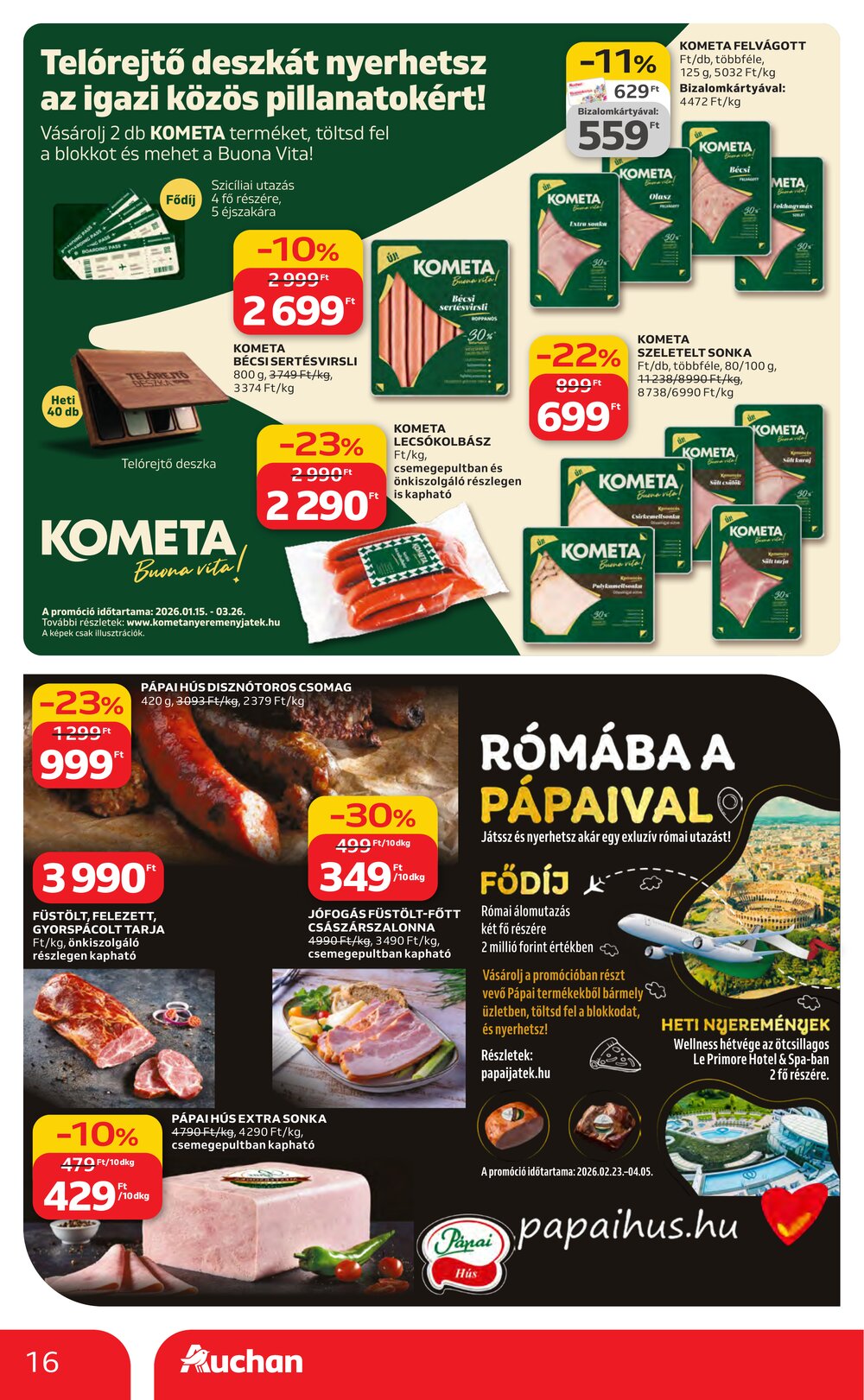 Auchan akciós újság 2026.03.19-től - 16. oldal.