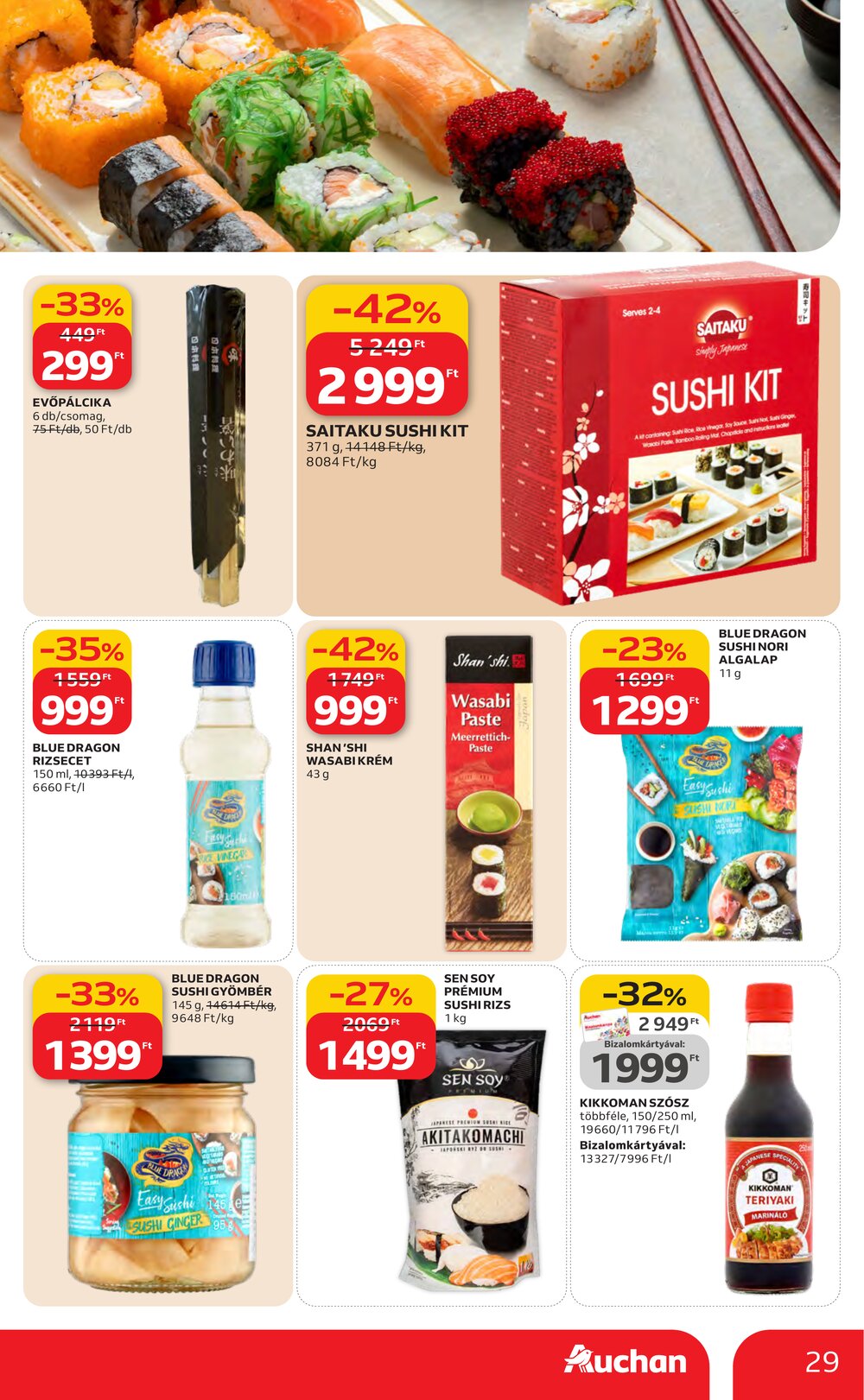 Auchan akciós újság 2026.03.19-től - 29. oldal.