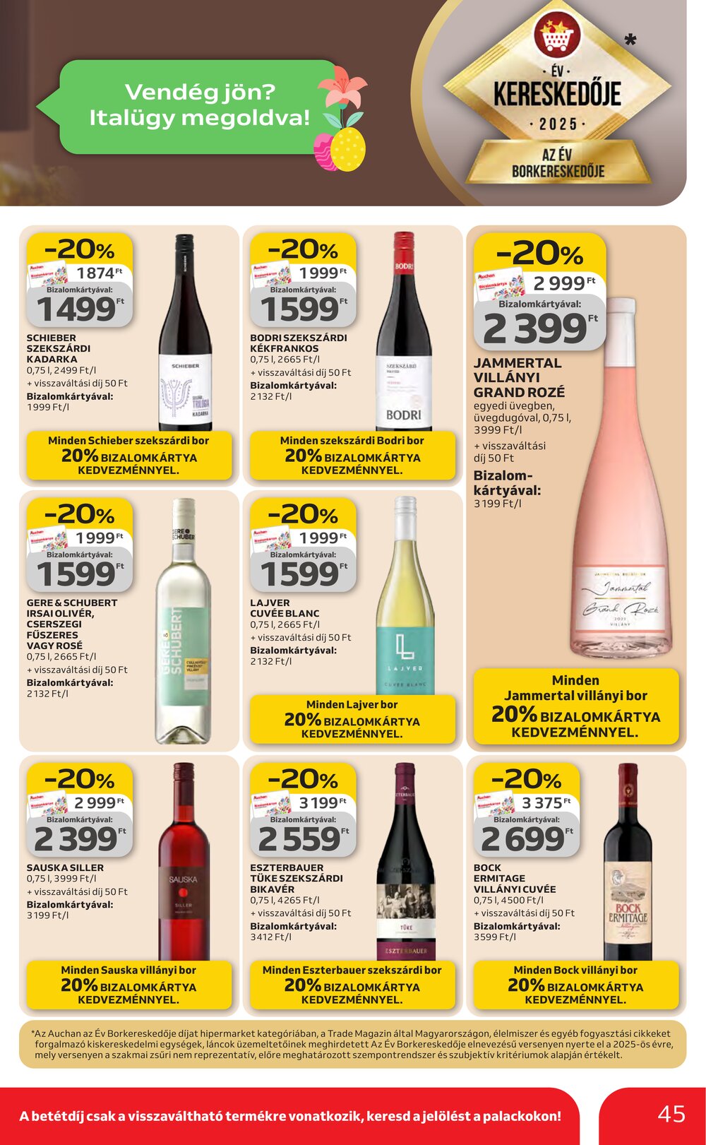 Auchan akciós újság 2026.03.19-től - 45. oldal.