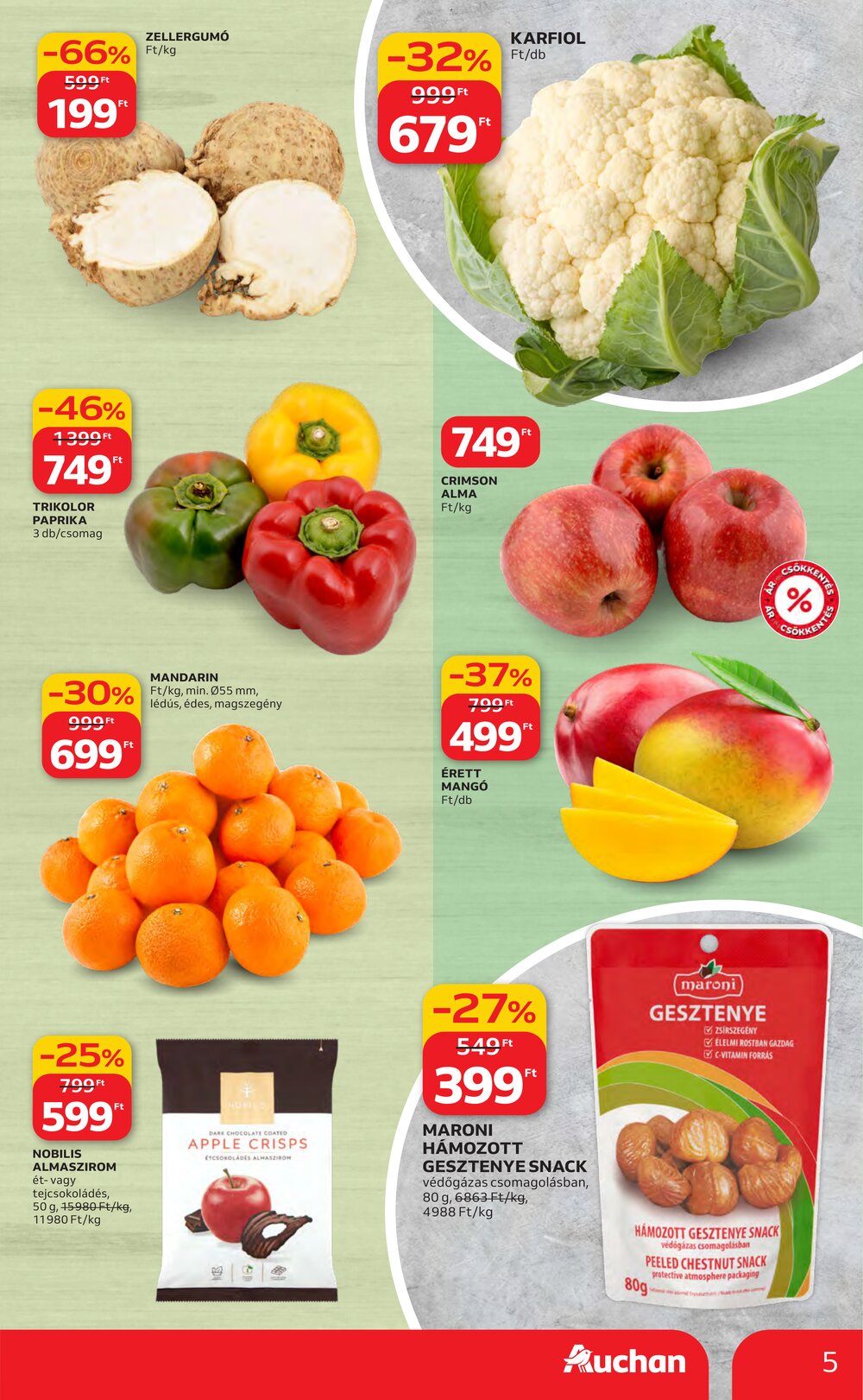 Auchan akciós újság 2026.03.19-től - 5. oldal.