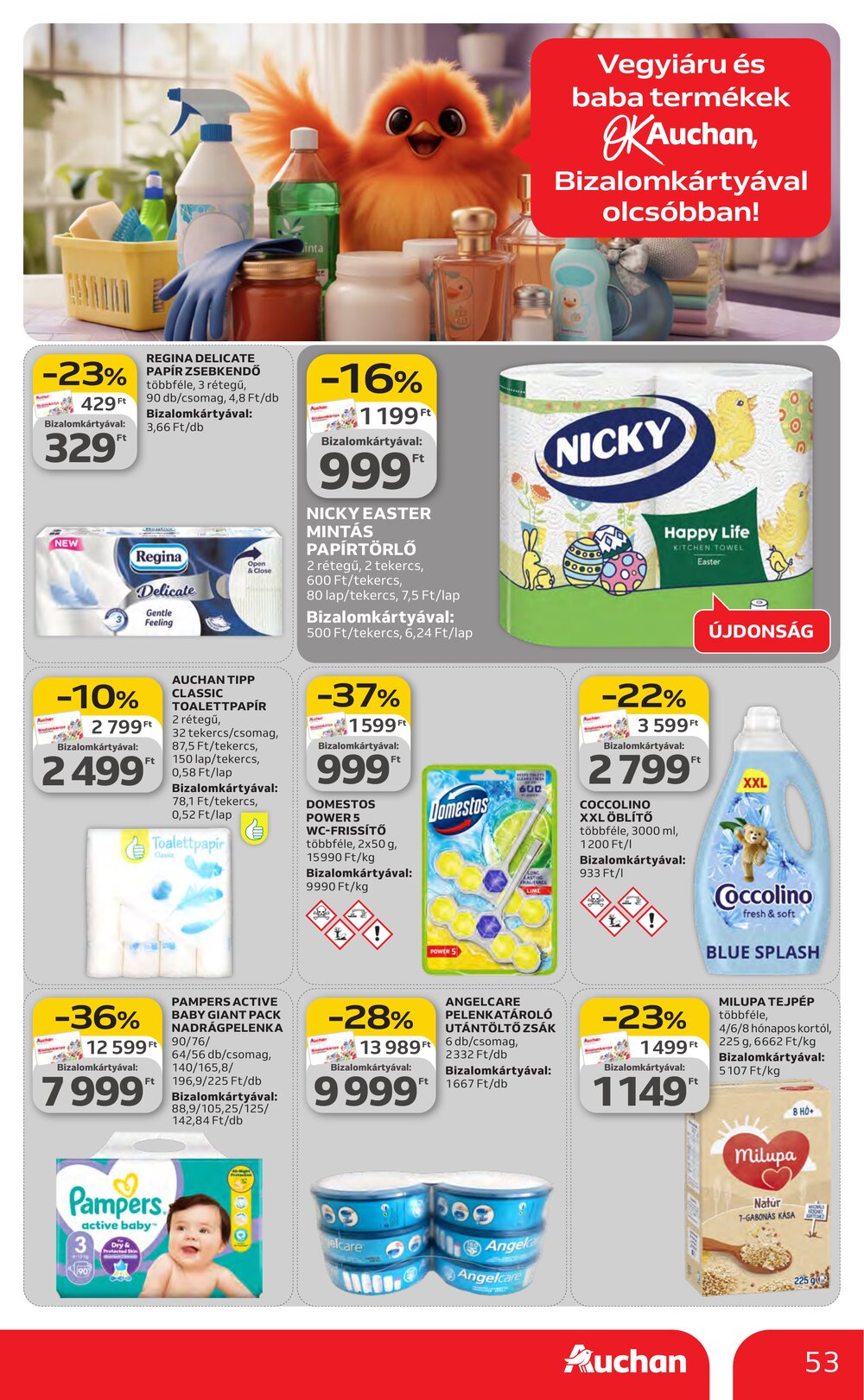 Auchan akciós újság 2026.03.19-től - 53. oldal.