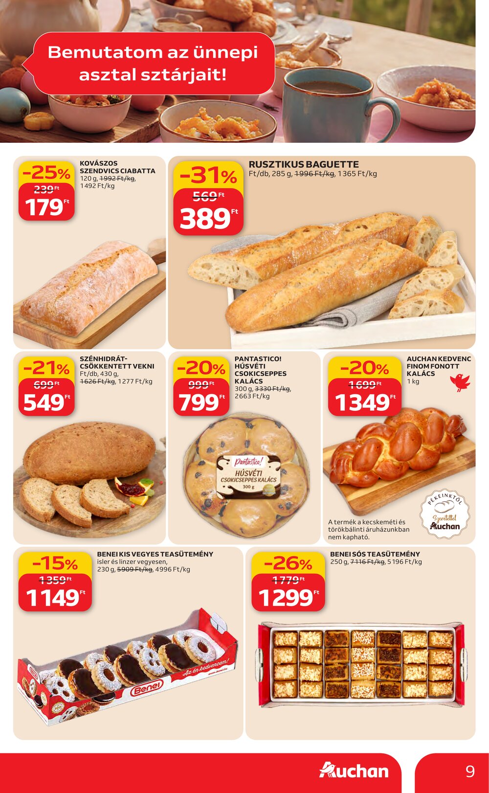 Auchan akciós újság 2026.03.19-től - 9. oldal.