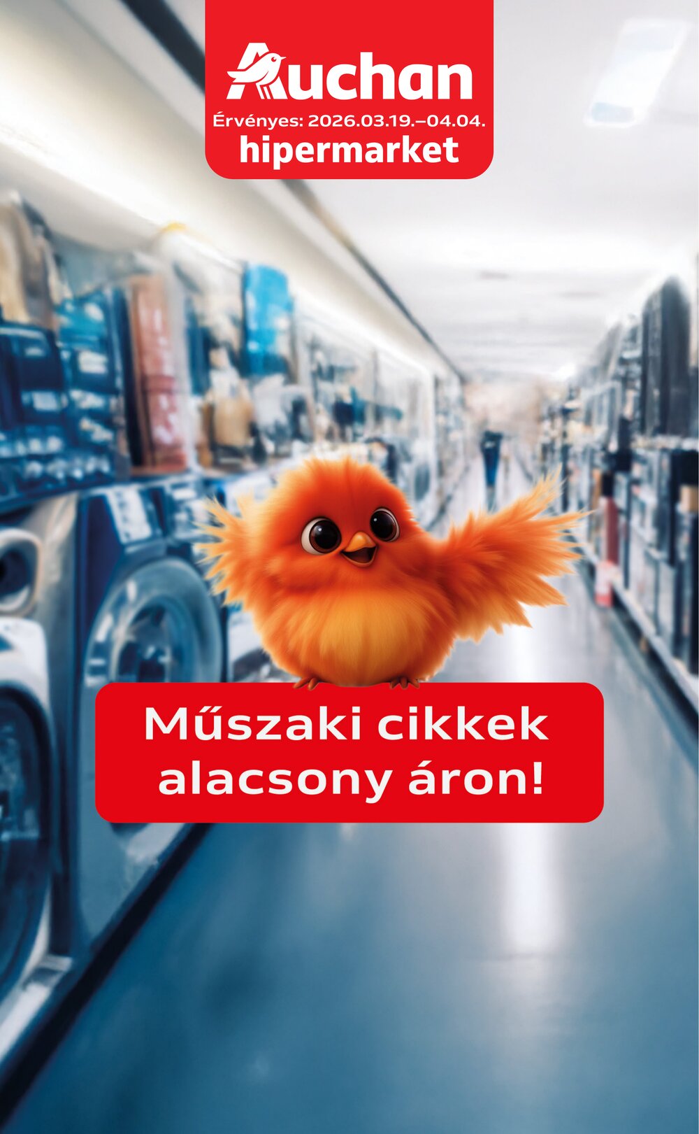 Auchan akciós újság 2026.03.19-től - 1. oldal.