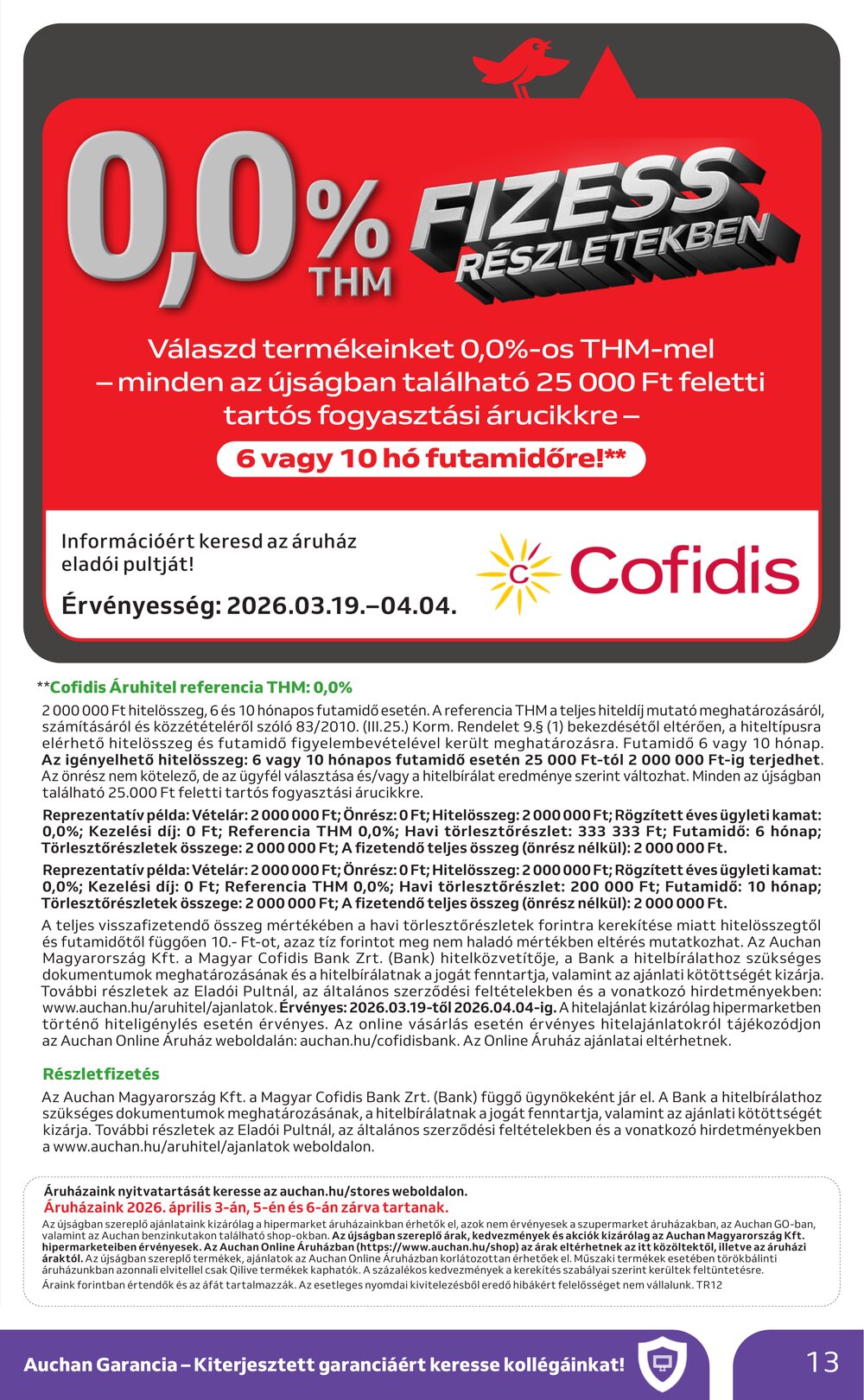 Auchan akciós újság 2026.03.19-től - 13. oldal.