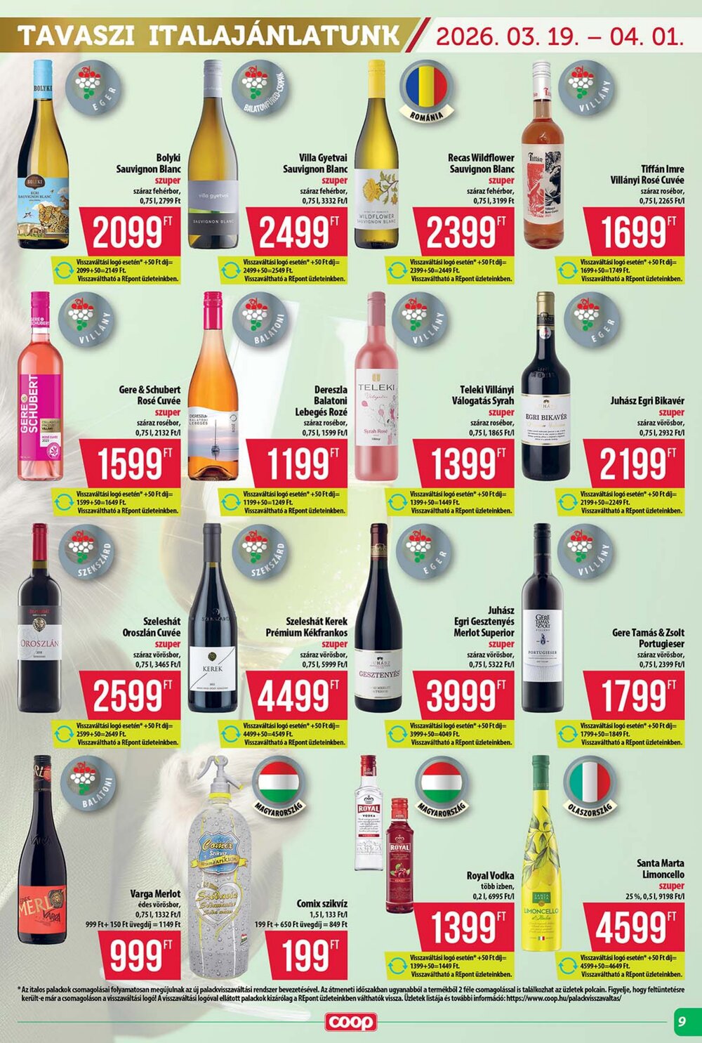 Coop akciós újság 2026.03.19-től - 9. oldal.