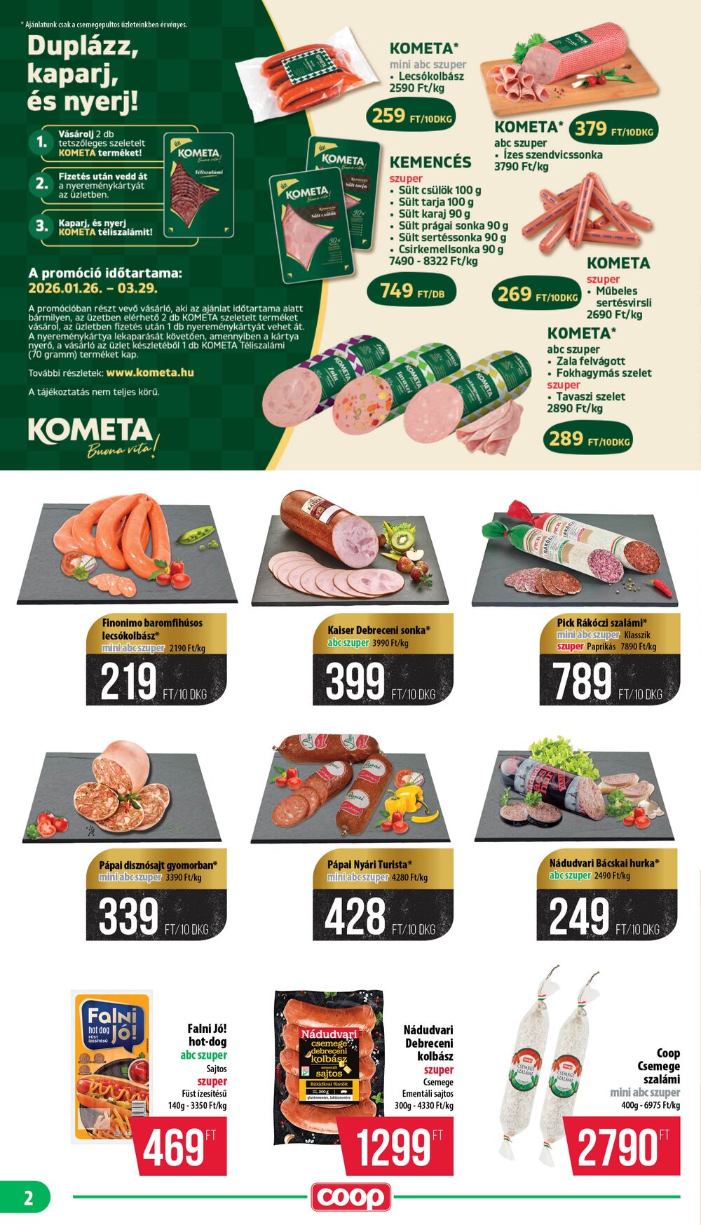 Coop akciós újság 2026.03.19-től - 2. oldal.
