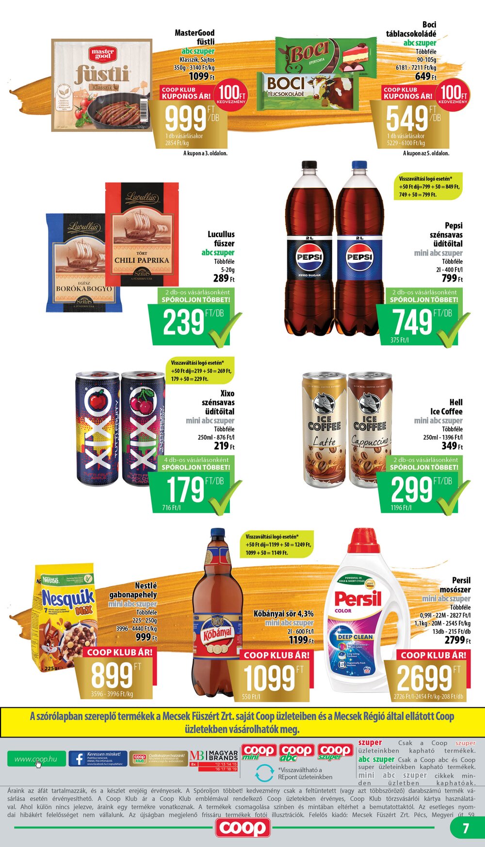 Coop akciós újság 2026.03.19-től - 7. oldal.