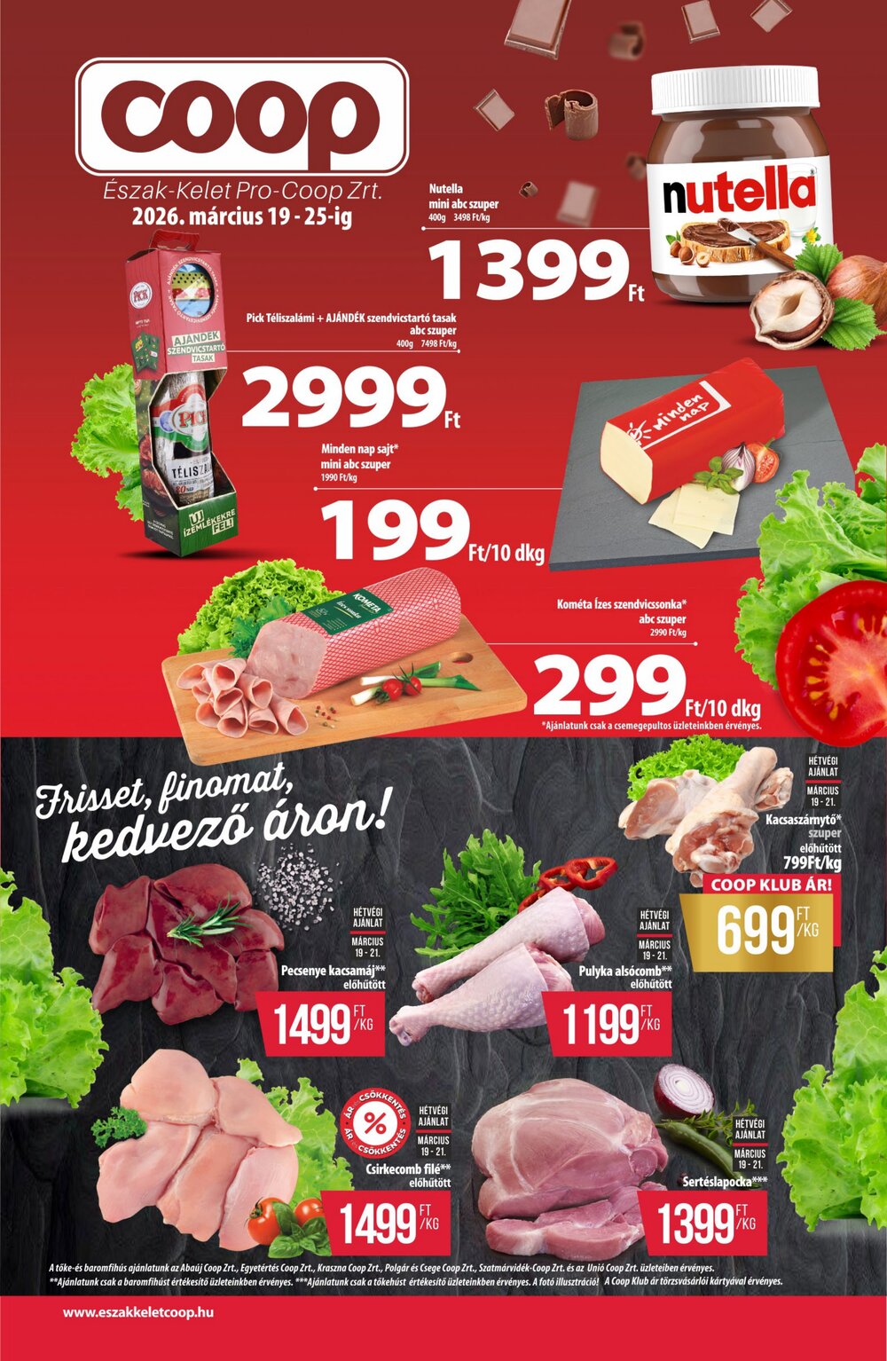 Coop akciós újság 2026.03.19-től - 1. oldal.