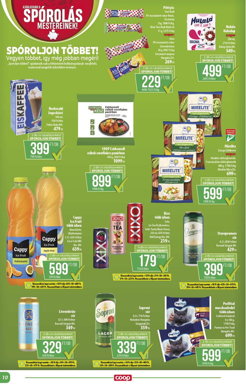 Coop akciós újság 2026.03.19-től - 10. oldal.