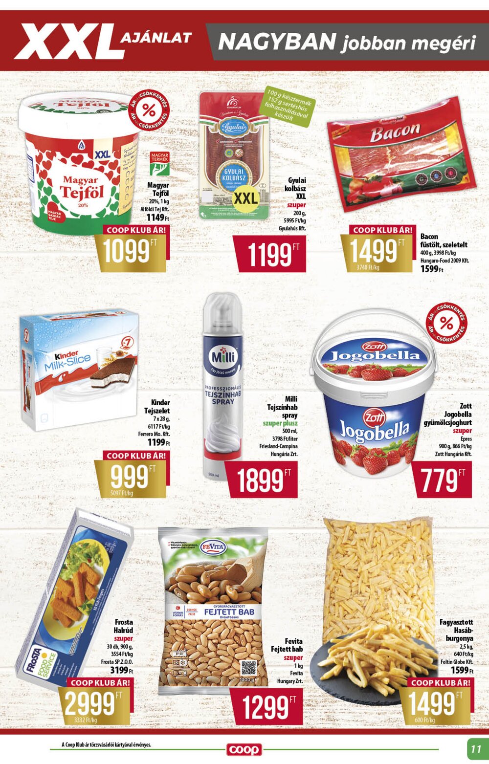 Coop akciós újság 2026.03.19-től - 11. oldal.