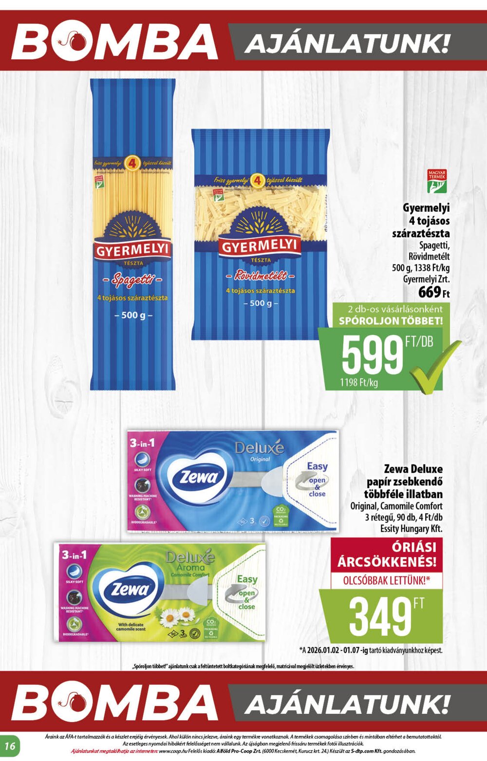 Coop akciós újság 2026.03.19-től - 16. oldal.