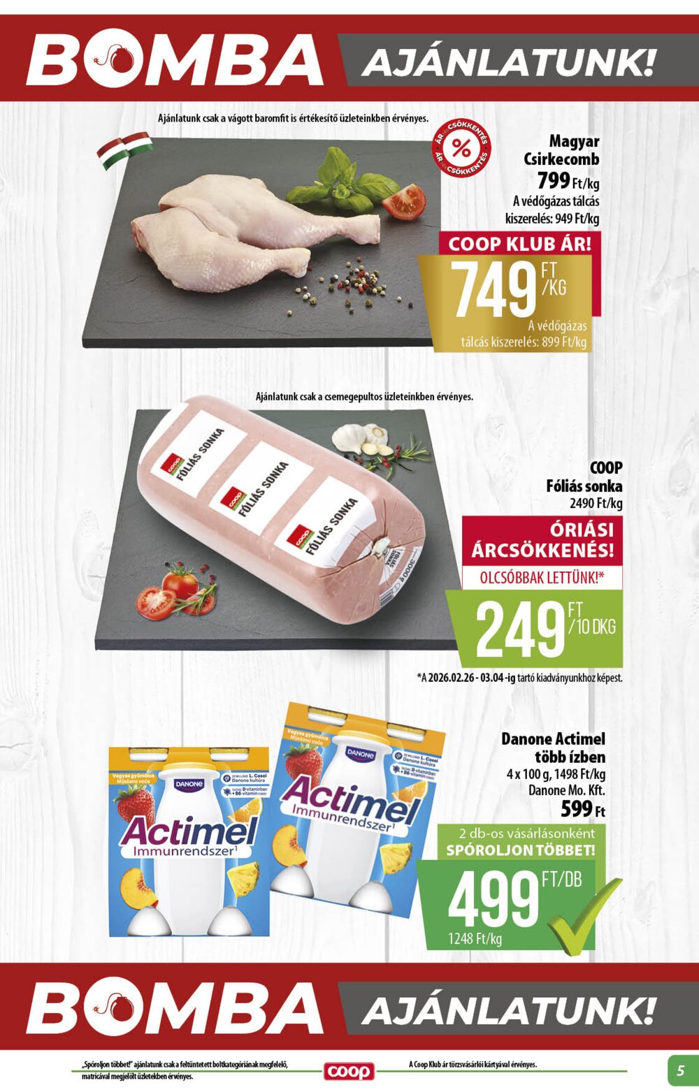 Coop akciós újság 2026.03.19-től - 5. oldal.