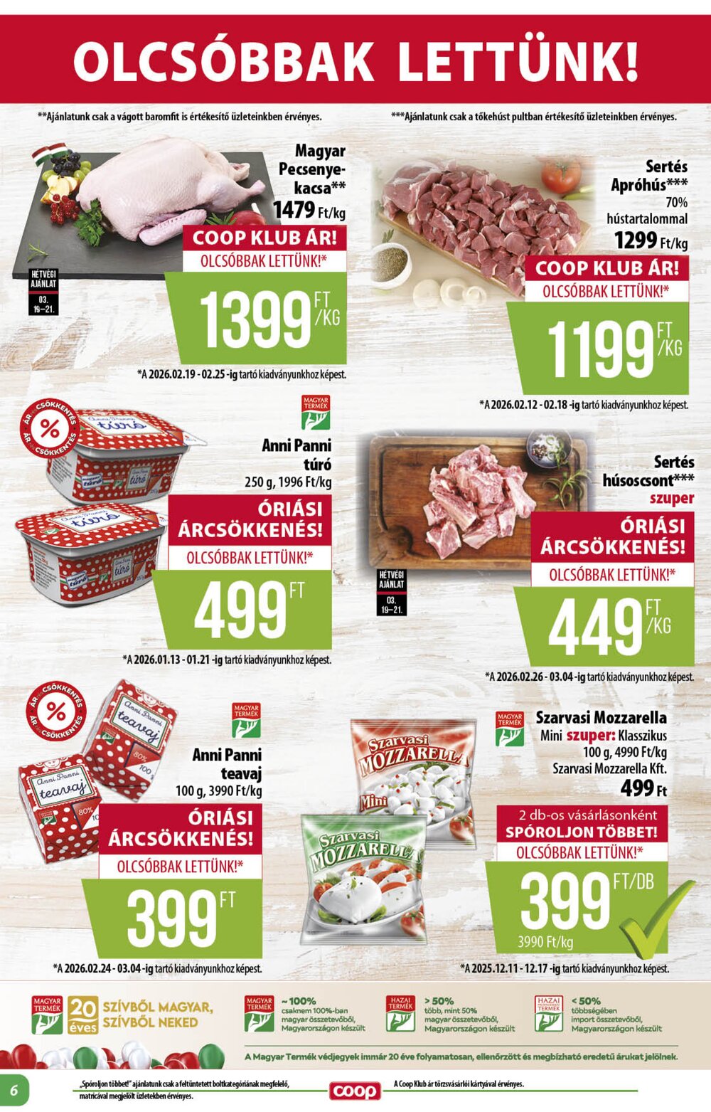 Coop akciós újság 2026.03.19-től - 6. oldal.