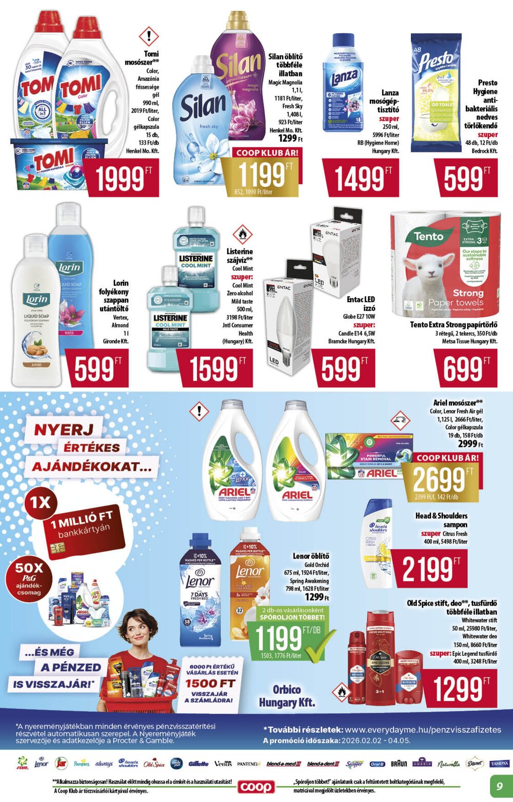 Coop akciós újság 2026.03.19-től - 9. oldal.