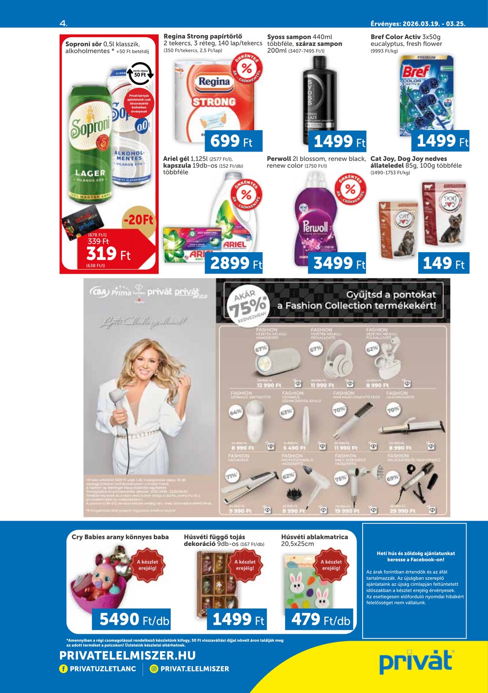 Privát akciós újság 2026.03.19-től - 4. oldal.