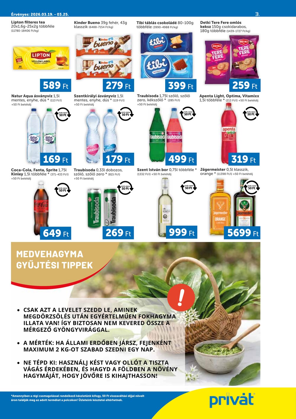Privát akciós újság 2026.03.19-től - 3. oldal.