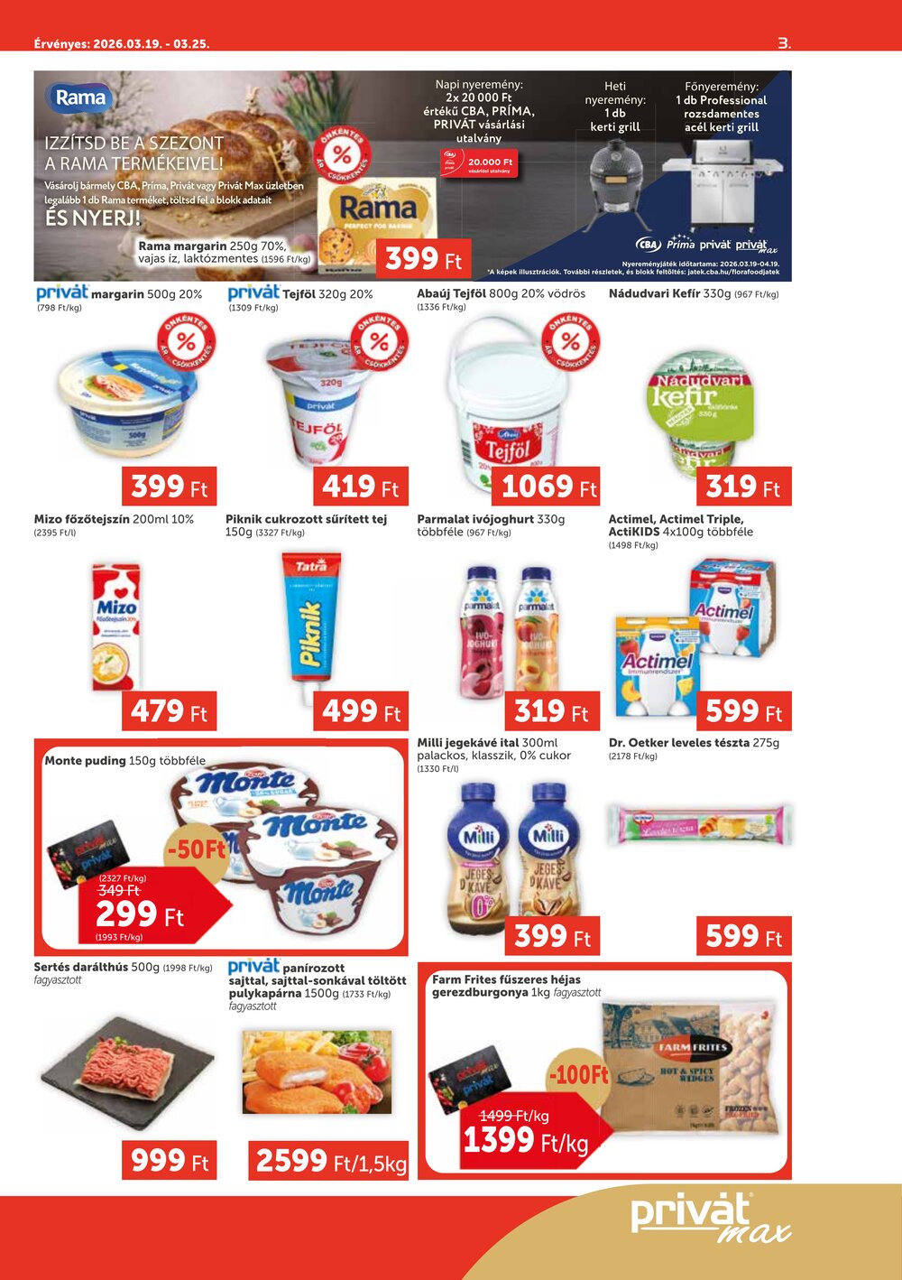Privát akciós újság 2026.03.19-től - 3. oldal.